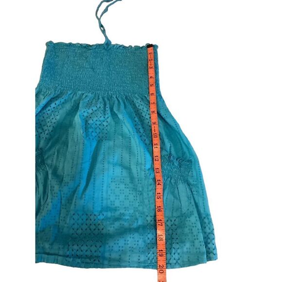 Y2K Vintage Halter Top Stretch Coquette Cottage Cottagecore Coastal Beach Summer - Picture 7 of 8